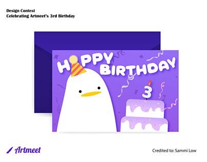 Artmeet's Birthday Card Design Contest