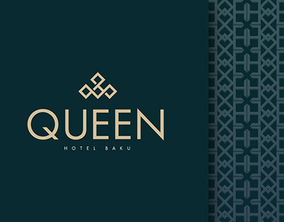 Queen Hotel Baku | Logo brand identity concept