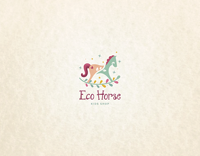 Eco Horse Kids Shop Logo For Sale