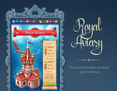 Royal Aviary [game mockup | Art + UI]