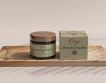 Brand identity for natural cosmetics brand