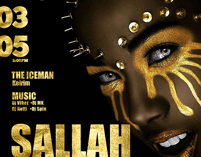 Sallah (Eid-el-fitr) party flyer
