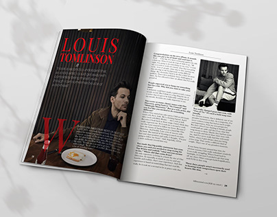 Magazine Layout |Louis Tomlinson