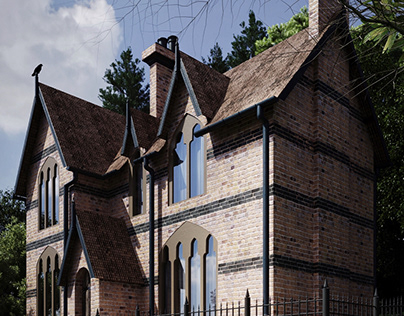 Exteriors visualization, gothic style