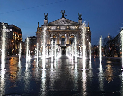 Fountain Reconstruction in Lviv, Ukraine