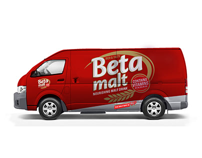 Beta Malt Bus Branding