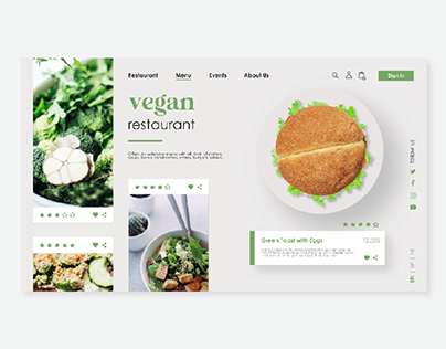 VEGAN Restaurant | Web Design