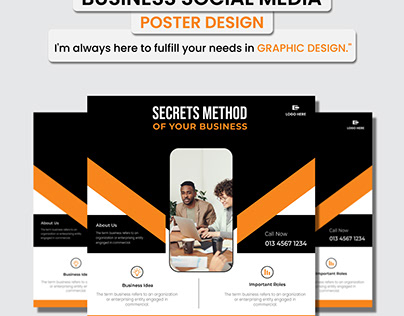 Business social media poster design