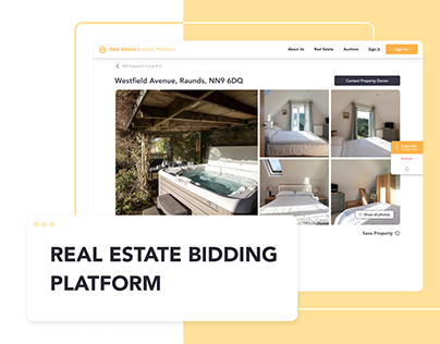 Real estate bidding platform | UX/UI Case study