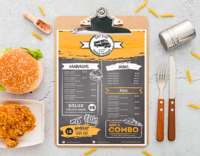 food menu design