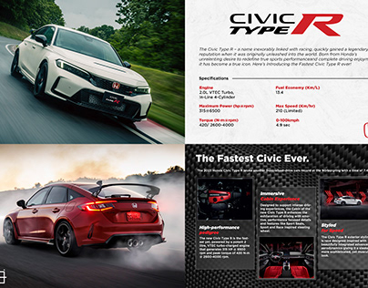 Honda Civic Type R - A3 Size Poster
