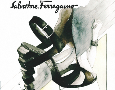 Salvatore Ferragamo Fashion Accessory Illustration