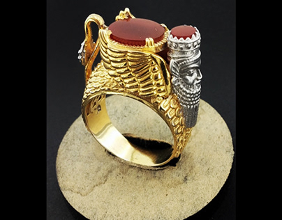 Project thumbnail - Ring from Achaemenid Empire inspired collection