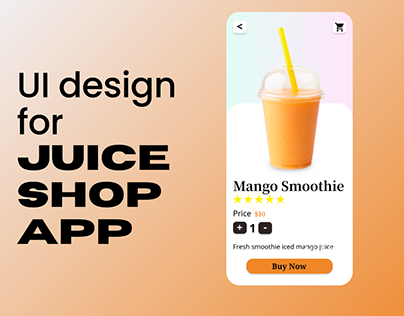 UI design for juice shop app