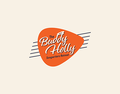 The Buddy Holly Songwriters Retreat Logo and branding