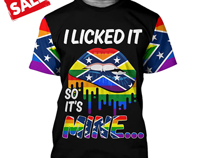 Confederate Flag Gay Pride LGBT Shirt QFDT230702