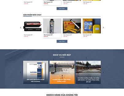 thiết kế website bán hàng vật liệu chống thấm