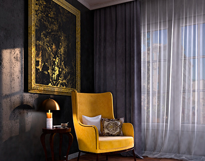 the yellow armchair