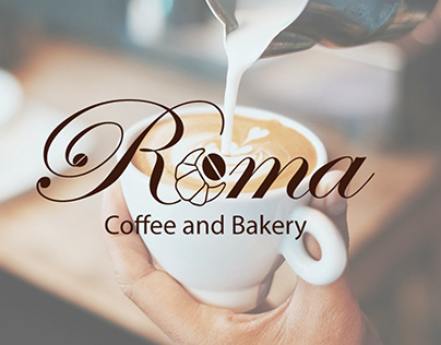 logo (ROMA (coffee & bakery))