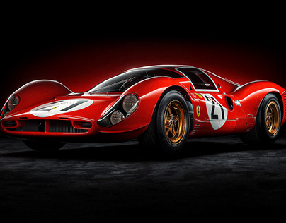 Project thumbnail - Ferrari 330 P4 // Full CGI studio and Backplate