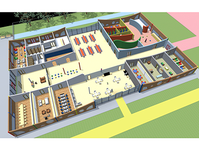 Day Care Centre Internal Spatial planning (Play Zones)