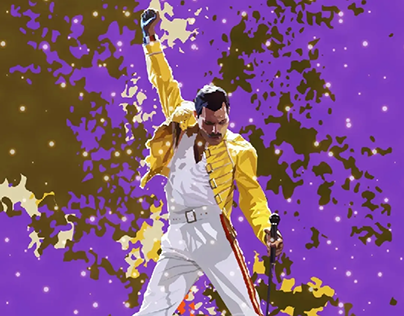 Ilustracion Vectorial - Freddie Mercury