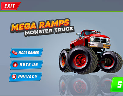 Mega Ramps Monster Truck Game Ui