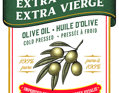 Selection Olive Oil Label Illustrated by Steven Noble
