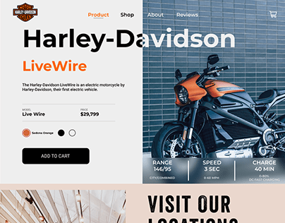Harley Davidson Website Prototype