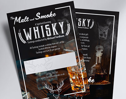 Whisky tasting leaflet