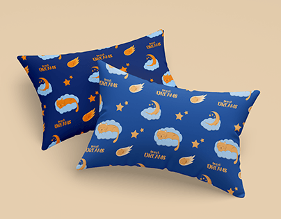 Seamless pattern for pillow | Sweet dreams