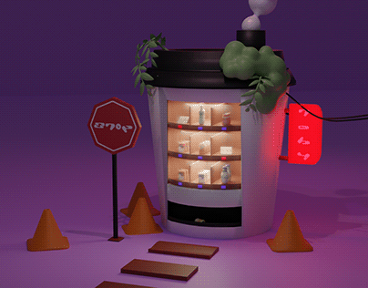 2022; 3D COFFEE VENDING MACHINE