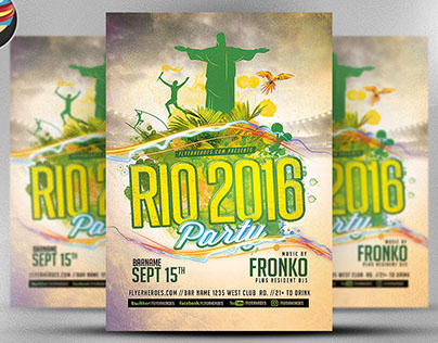 Rio Olympic Party Flyer Template