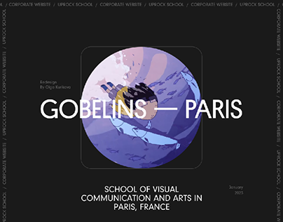 GOBELINS Paris | Corporate website Redesign