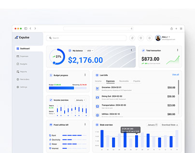 Expulse – Personal Finance Management Dashboard
