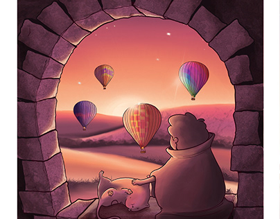 Soraia's travels - the field of balloons