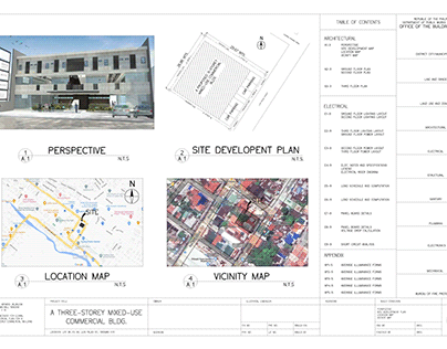 3 STOREY COMMERCIAL BUILDING - ELECTRICAL PLAN