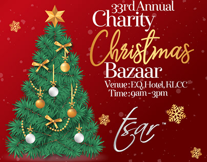 Digital Banner for Christmas Bazaar of Company Tsar