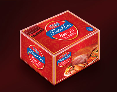 Purefoods Fiesta Ham Bone-In Packaging & Mockup