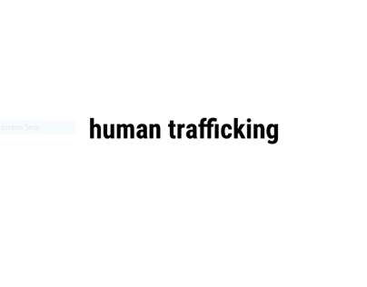 P.S.A Human Trafficking