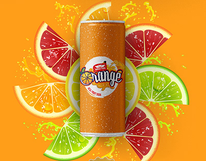 Orange Soda Beverage Branding
