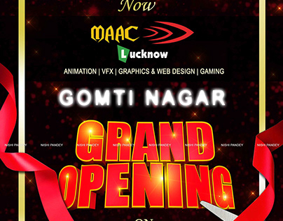 Poster Design for MAAC GOMTI NAGAR Grand Opening