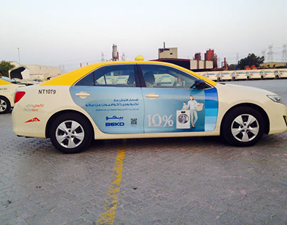 Vehicle Branding Dubai Taxi
