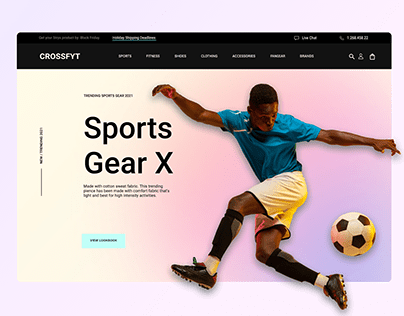 ECommerce Landing Page Design (Sportswear)