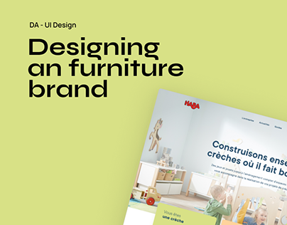 Website Design for an furniture brand