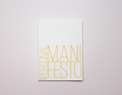 Personal Manifesto Process Book