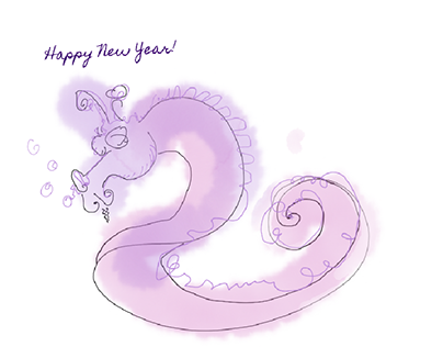 2024 Happy New Year Dragon