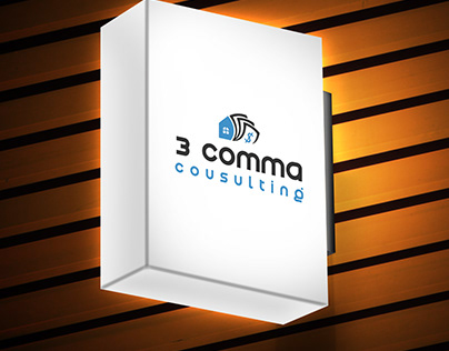 3 Comma Consulting Logo design