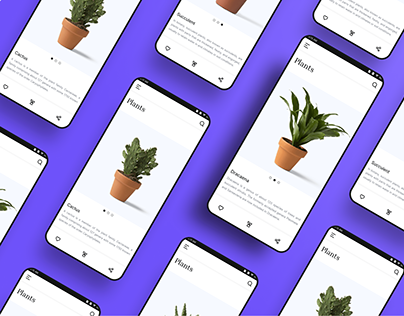 “PLANTOPEDIA” 🌱 | Minimal UI Design | App Screens