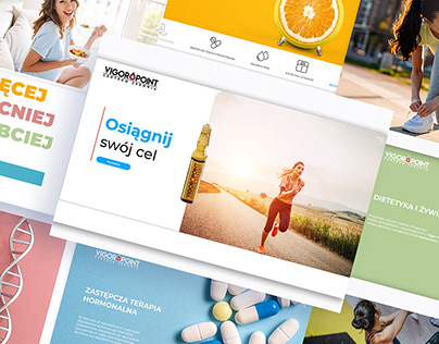 The healthy life website design